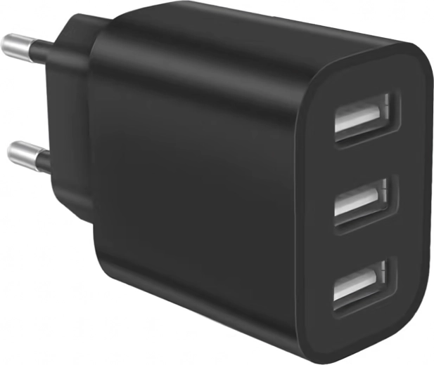 Výkonná sieťová nabíjačka 3× USB 5V 3.4A
