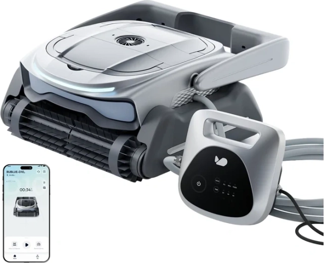 Robotický čistič bazéna Bublue D10P s inteligentným trasovaním