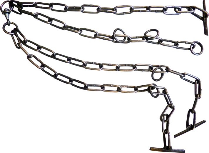 Dvojitý kovový úväz pre dobytok 7 mm