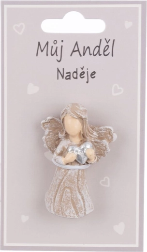 Keramický magnet anjel s nápisom Nádej