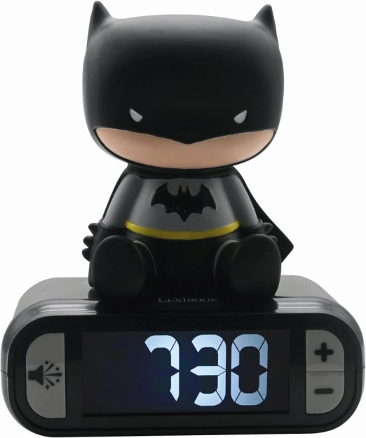 Detský budík Batman s nočným osvetlením