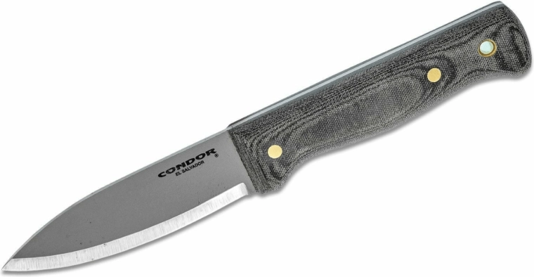 Condor Bushlore – outdoorový nôž 10,5 cm, Micarta, kožené puzdro