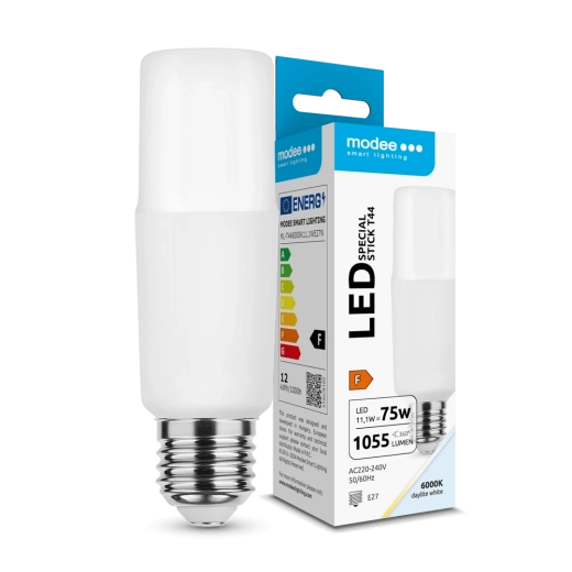 Modee Lighting LED tyčová žiarovka E27 11,1 W studená biela