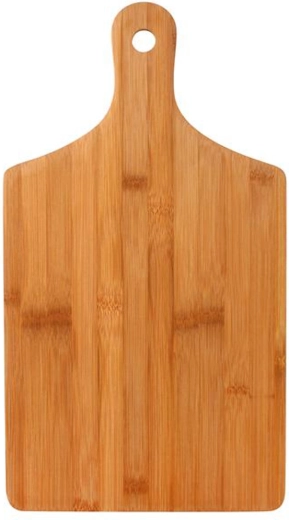 Drevená bambusová krájacia doska s rukoväťou 44 cm