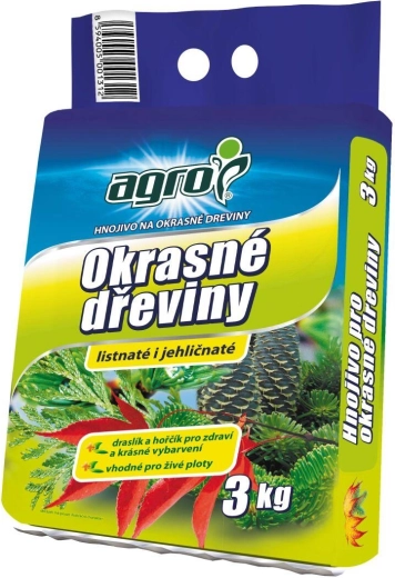 Hnojivo pre okrasné dreviny 3 kg AGRO