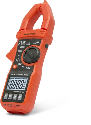 Digitálny kliešťový multimeter Maxwell True RMS 600 A s pracovným svetlom