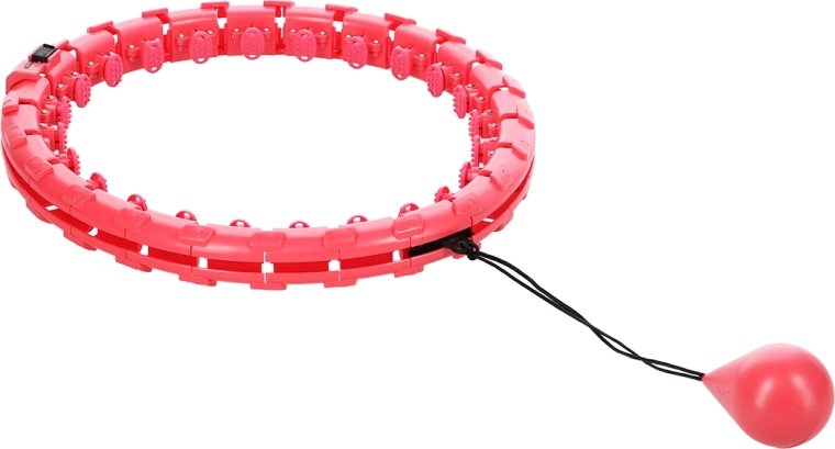 Masážny inteligentný kruh so závažím červený