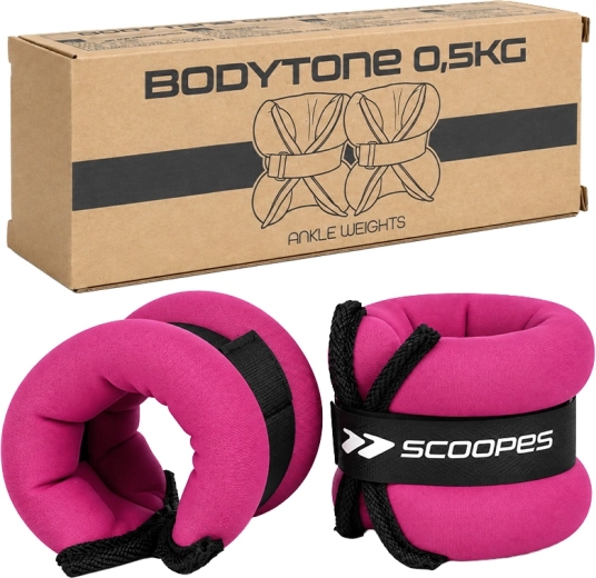 BodyTone záťaže na zápästie 0,5 kg ružové (2× 0,5 kg)