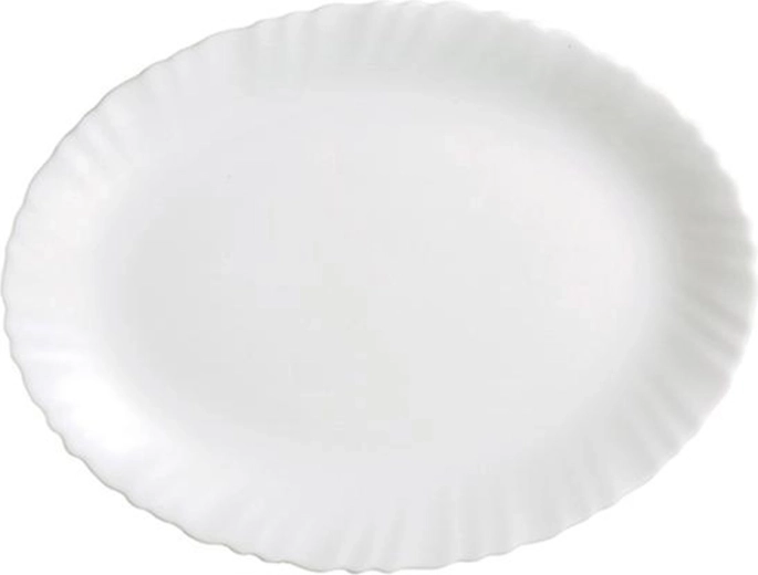 Oválny tanier Titan z opálového skla 36 cm