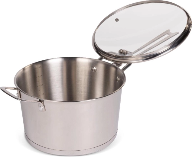 Lamart nerezový kastról s pokrievkou Conic 24 cm, 5,6 l