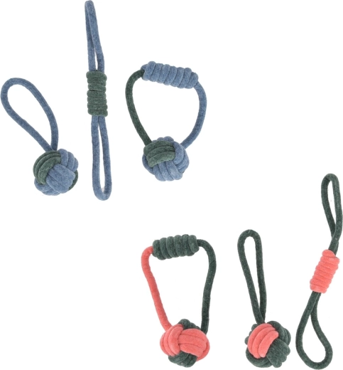 Hračka pre psa – polyesterové lanové preťahovadlo (6 variantov)