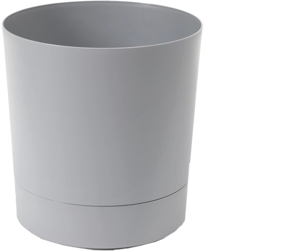 Kvetináč s podmiskou AURA 32,5 cm sivý