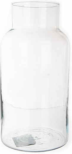 Váza z číreho recyklovaného skla 30 cm