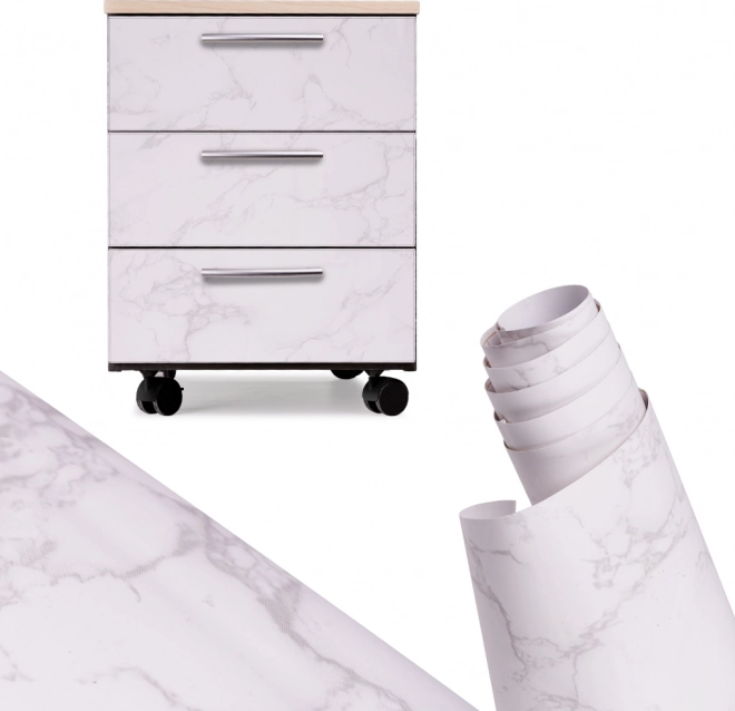 Samolepiaca dekoratívna fólia mramor magnólia 1,22 × 50 m