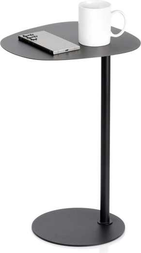 Kovový bočný konferenčný stolík čierny 35 × 25 × 53 cm