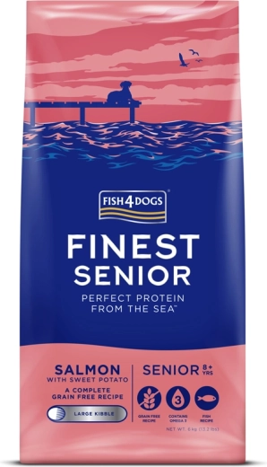 Fish4Dogs granule pre veľké staršie psy losos so sladkými zemiakmi 6 kg