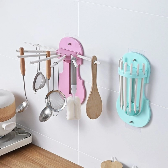 Háčik na zavesenie kuchynských doplnkov – ružový