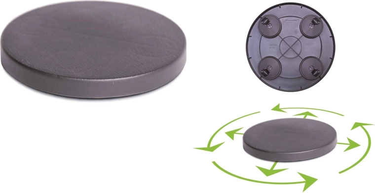 Pojazdná podložka Mobile Platform Round 39 cm – antracit