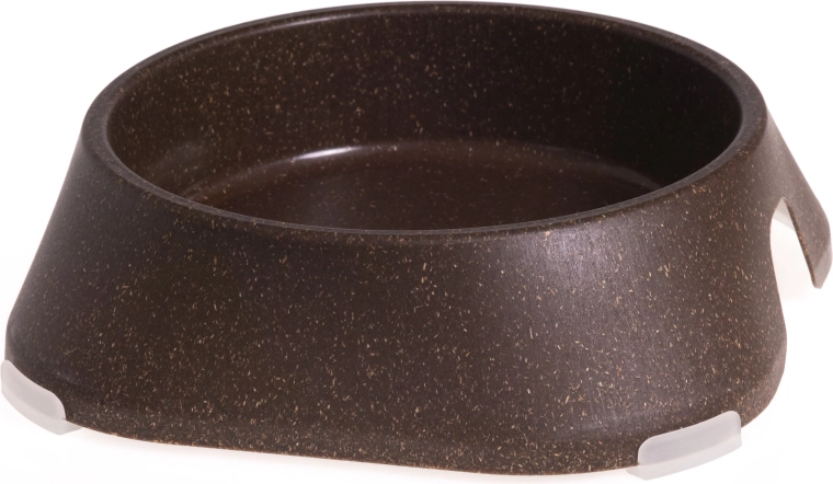 Miska pre psy a mačky 400 ml ECO FIBOO, prírodná hnedá, protišmyková