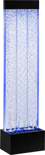 Voľne stojaca bublinková vodná stena LED RGB 150 × 39 × 26 cm