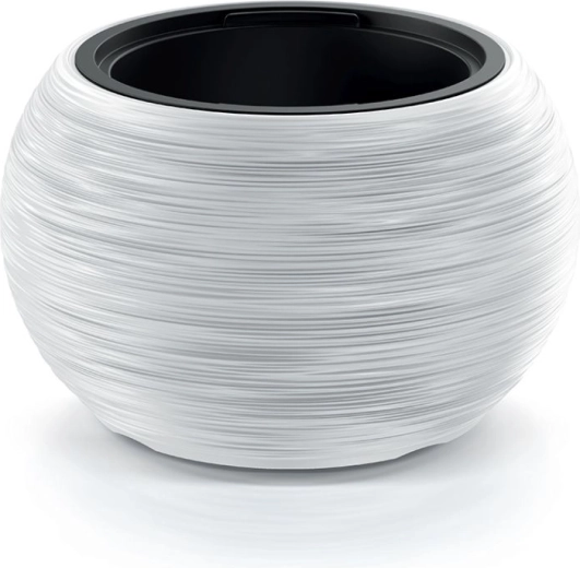 Kvetináč Furu Bowl 38 cm biely s vnútornou vložkou
