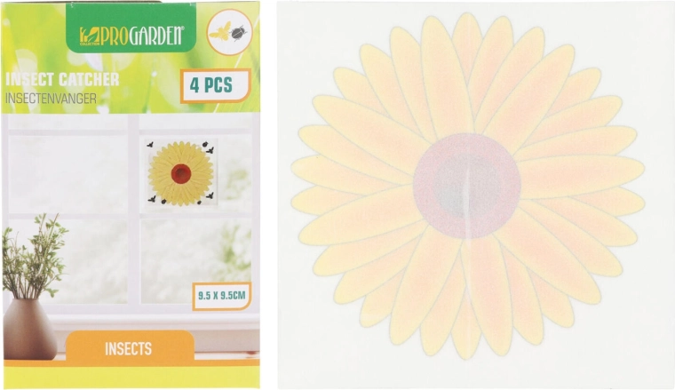 Okenná mucholapka Kvetina 9,5 × 9,5 cm (4 ks)