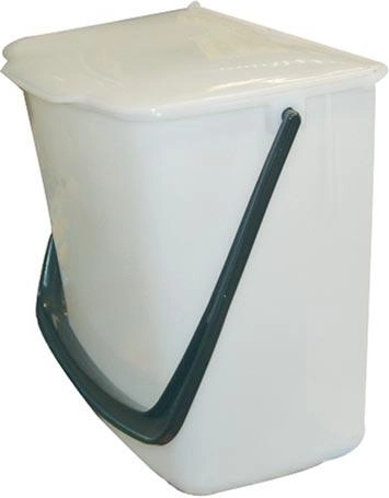 Univerzálny odpadkový kôš do kuchynskej linky 8 l – biely plast