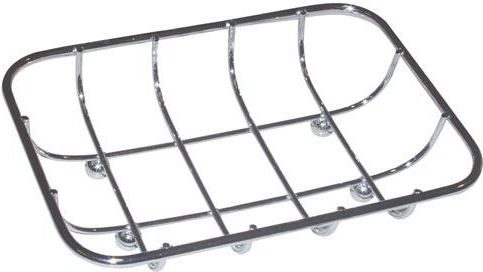 Miska na mydlo obdĺžniková 13 × 9 cm chróm