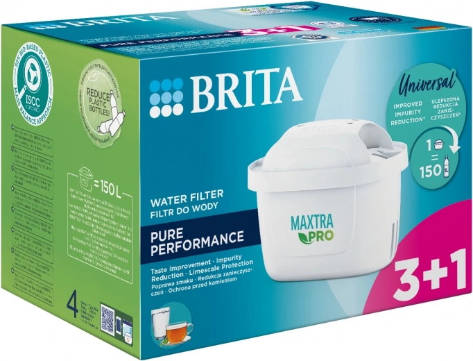 Výmenné filtre BRITA MAXTRA PRO Pure Performance 3+1