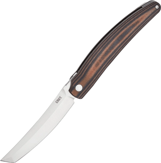 CRKT Ancestor vreckový zatvárací nôž 9,1 cm, čierno-hnedý, G10