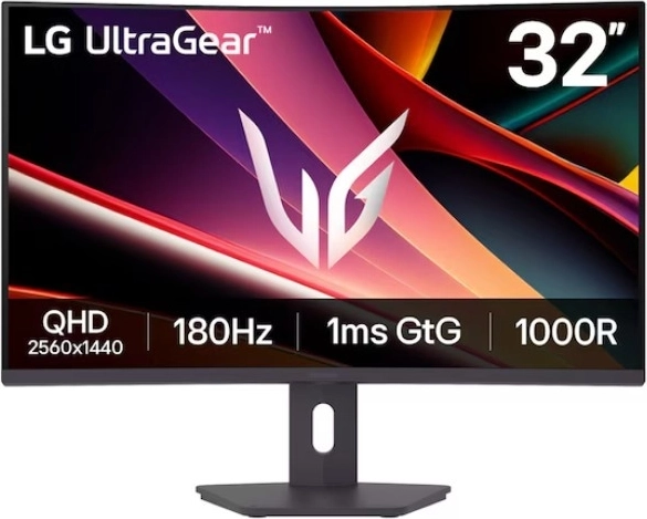 LG UltraGear 32" zakrivený herný monitor QHD 180 Hz