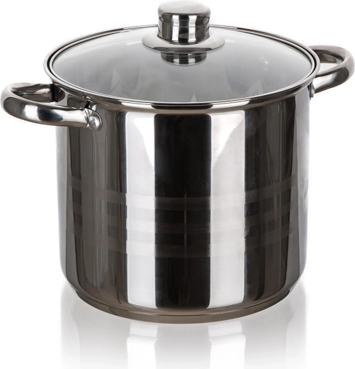 Nerezový hrniec so sklenenou pokrievkou 20 cm, 5,6 l LIVING