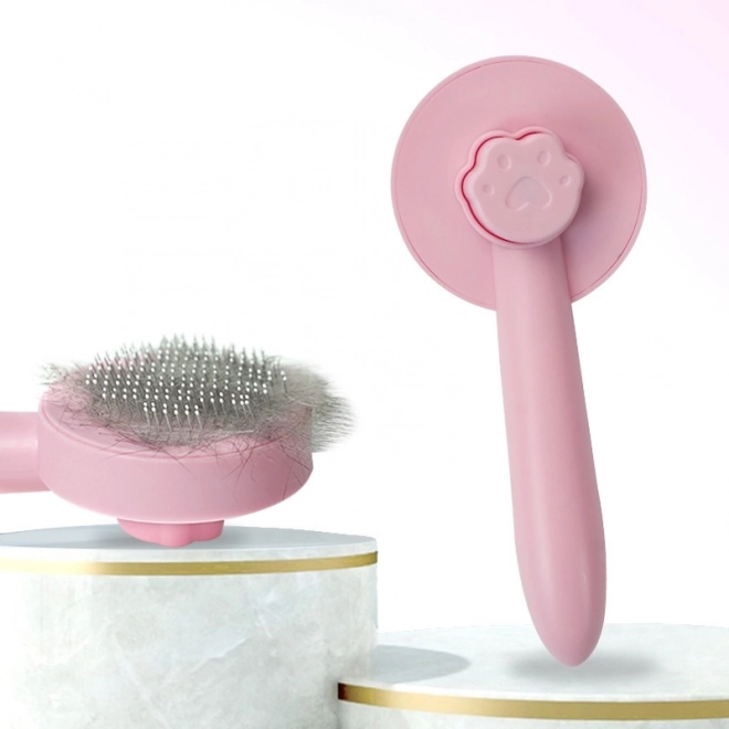 Kefa na odstraňovanie psích alebo mačacích chlpov – ružová