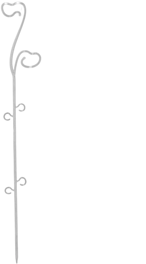 Podpera pre orchidey 59 cm transparentná