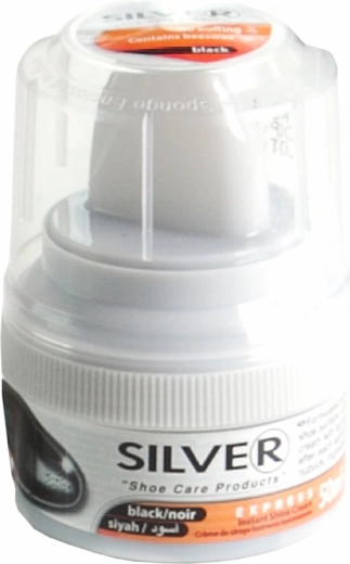 Silver samoleštiaci krém na obuv s aplikátorom čierny 50 ml