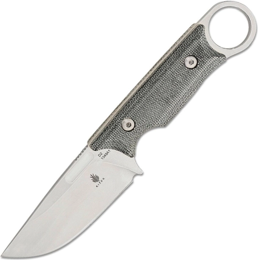 Kizer Cabox outdoorový nôž 8,5 cm, stonewash, sivá micarta, puzdro Kydex