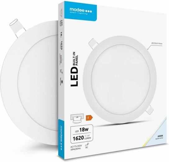Kruhový LED panel 18 W studená biela MODEE LIGHTING