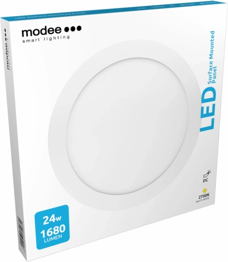 Modee LED stropný panel 24 W, 1650 lm, 300 mm, teplá biela