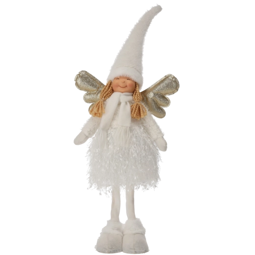 Vianočný anjelik biely 70 cm