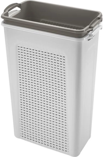 Plastový kôš na špinavú bielizeň – set 2×45 l, 44 × 26 × 58 cm