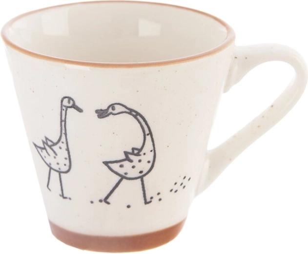 Porcelánový espresso hrnček Statek – hus 0,07 l