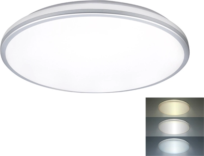 Solight okrúhle LED stropné/nástenné svietidlo do vlhka IP54 24 W 2150 lm 3CCT 38 cm