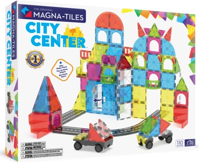 MAGNA-TILES magnetická stavebnica centrum mesta (110 dielikov)