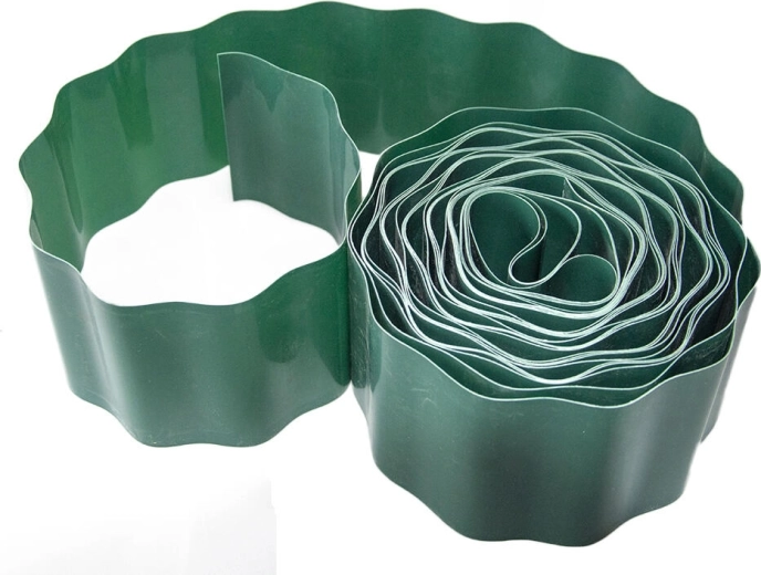 Záhradný lem trávnika 10 cm × 9 m zelený