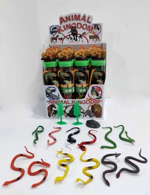 Hady v tubuse – sada gumových hadov v plastovom boxe
