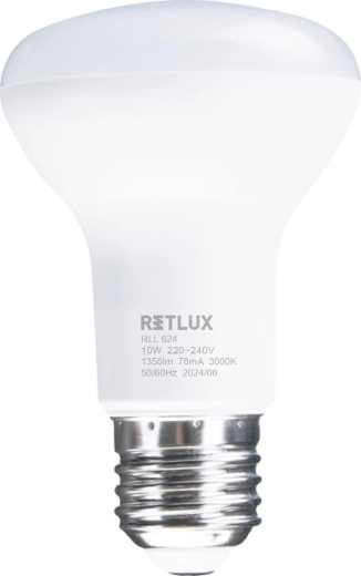 Retlux LED reflektorová žiarovka R63 E27 10 W teplá biela