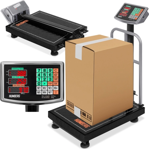 Priemyselná plošinová váha 300 kg HUMBREG MH-192 s LED displejom