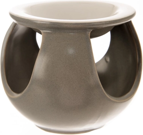 Keramická aromalampa sivá 12 cm
