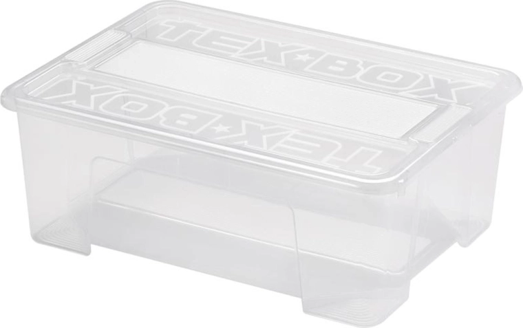 Plastový úložný box s vekom HEIDRUN 10 l