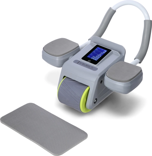 Brušný posilňovací valec HMS s automatickým odskokom, sivý